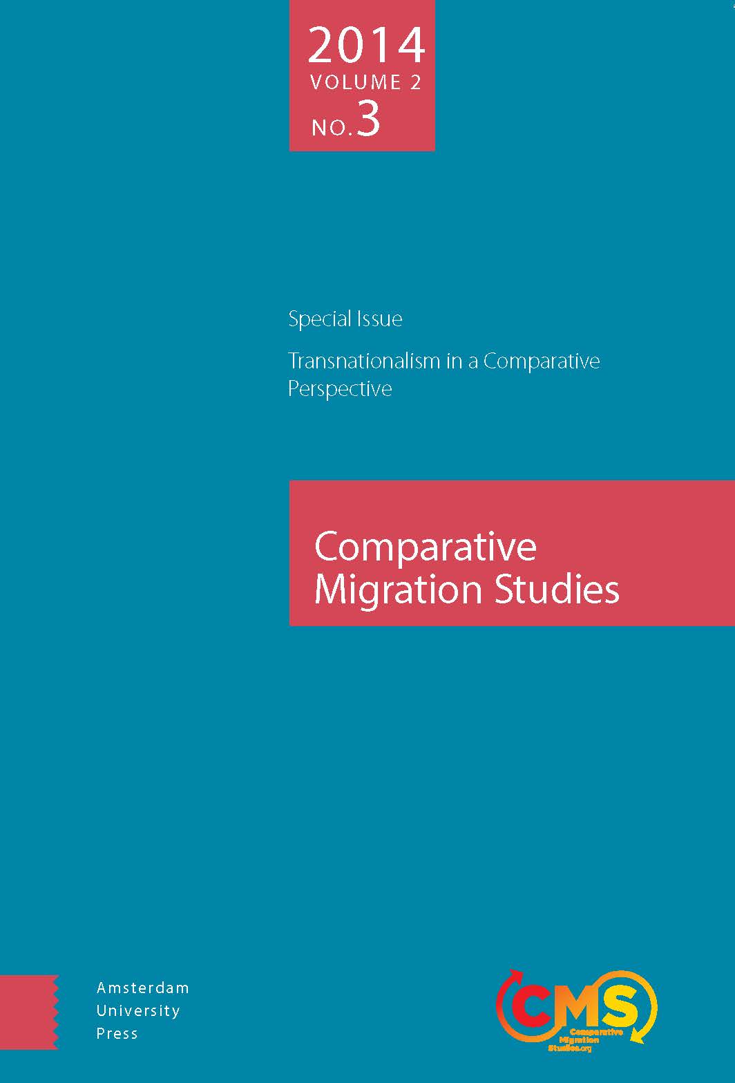 Cover of Comparative Migration Studies, Vol. 2, No. 3